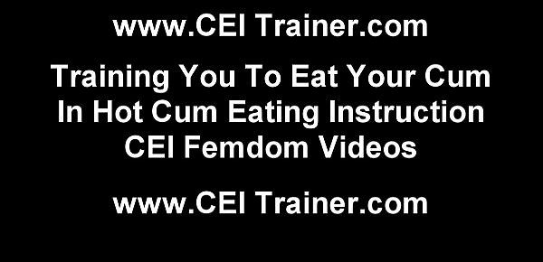 Wear a condom so you can eat your cum when you are done